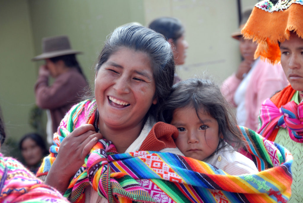 Smiling Lady with Child Smiling Lady with Child